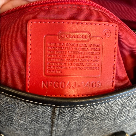 Coach y2k tweed handbag - Picture 2 of 7